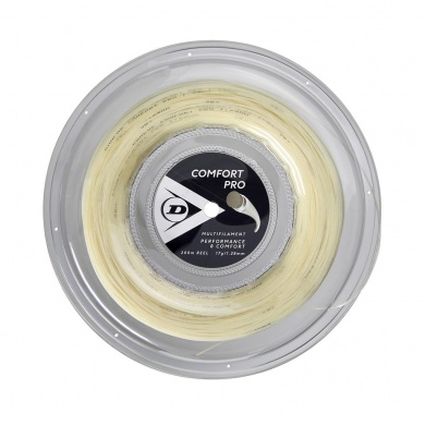 Dunlop Sznur tenisowy Comfort Pro (Ochrona ramion+Dotyk) naturalny 200m rolka